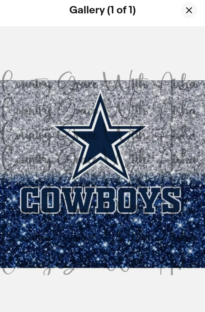 Sample custom glitter split-style design idea for sublimation